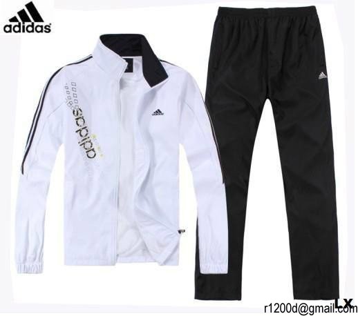 jogging blanc adidas homme