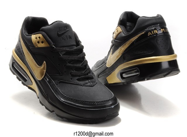 nike air max noir et or