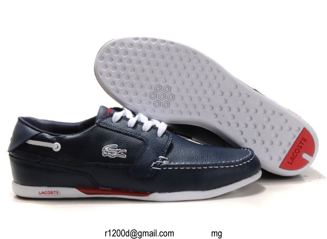 chaussure lacoste homme bleu