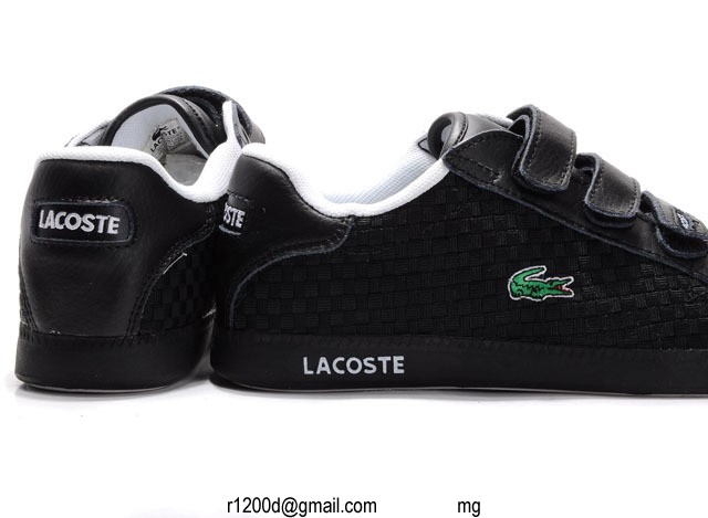 basket lacoste noir femme