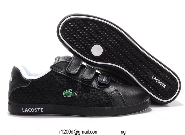 chaussure lacoste noir femme