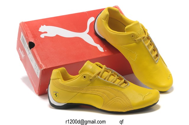 basket puma femme jaune