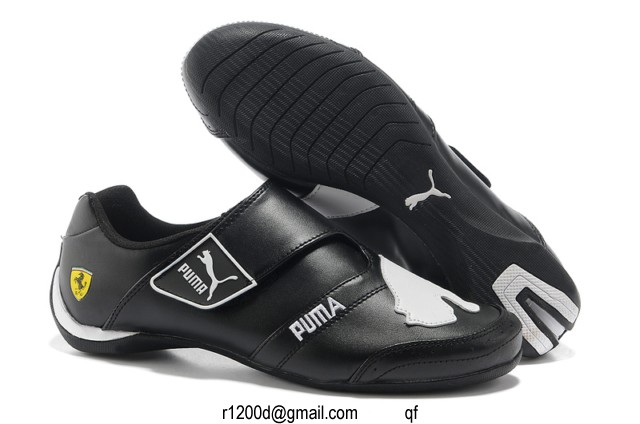 basket puma noir scratch