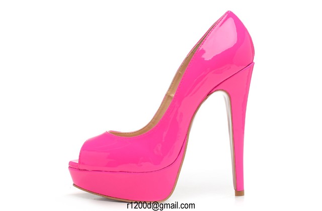 chaussure femme rose fushia