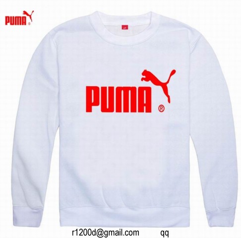 sweat puma blanche