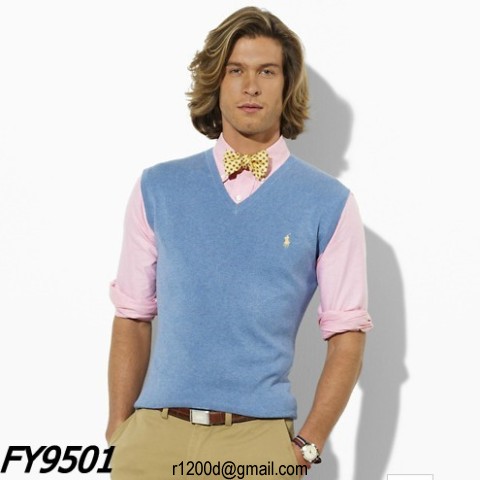 pull sans manche ralph lauren