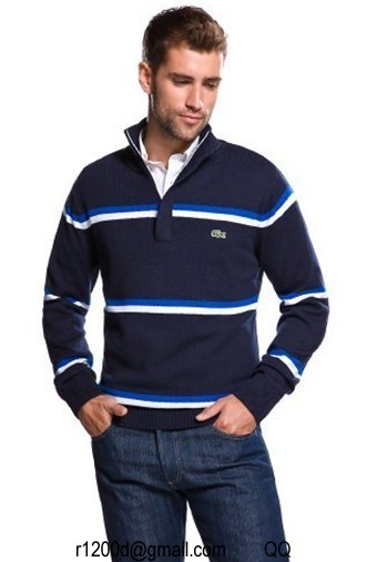 sweat lacoste homme pas cher